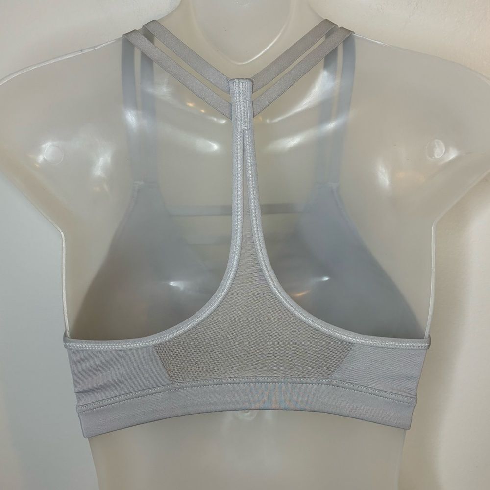 Victoria's Secret VSX Sport Silver Gray Plunge Cage Front Sports Bra Size XS - Picture 2 of 7